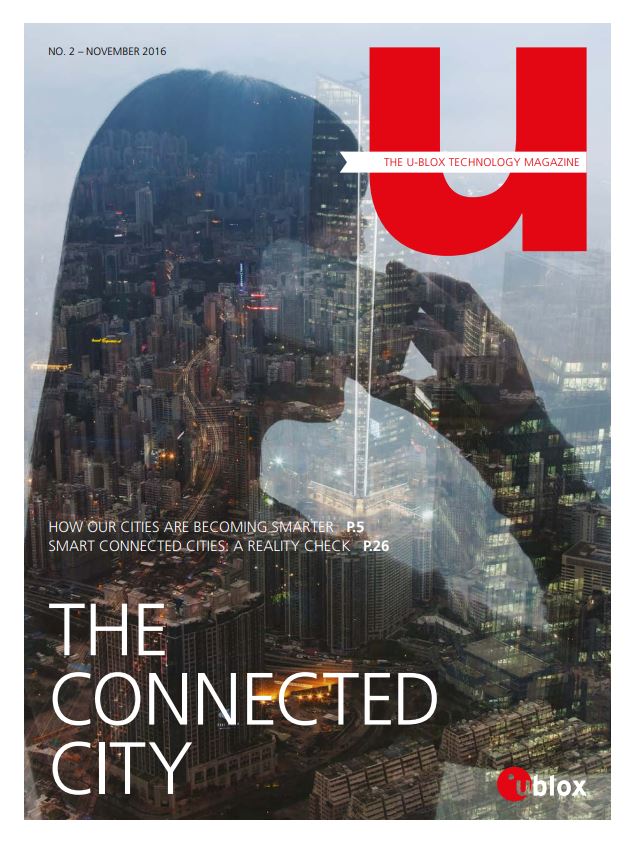 The cover of the Connected City Magazine